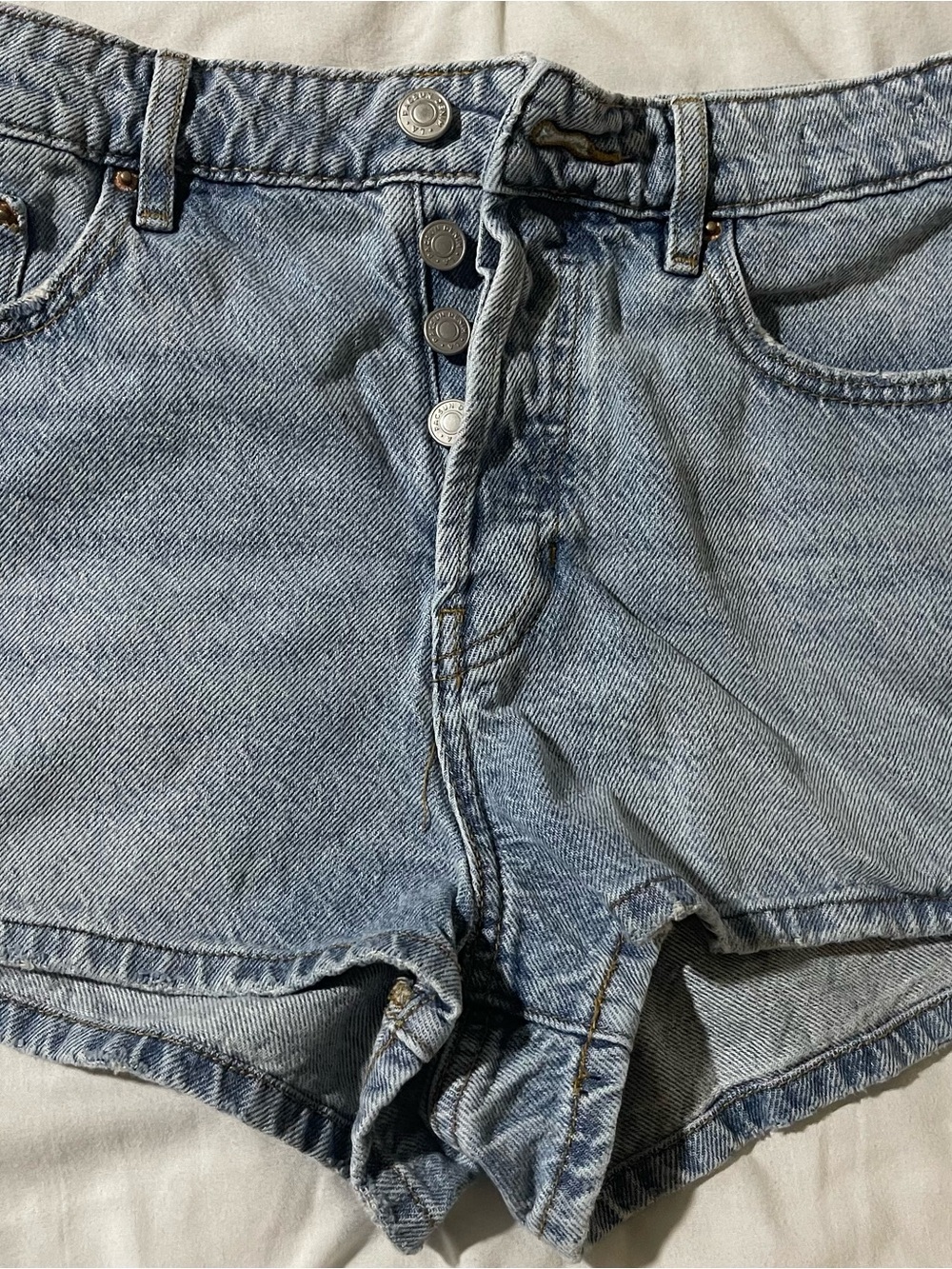 Pacific Sunwear Light Blue Denim Jeans with Brown Patch